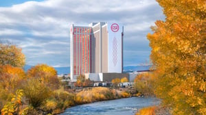 View of GSR over the Truckee River