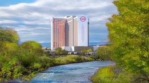 View of GSR over the Truckee river