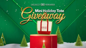 Image of a Mini Holiday Tote bag.