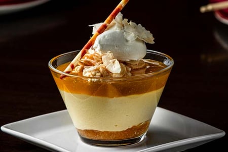 Photo of Mango Mousse Verrine at Rim Asian Bistro.