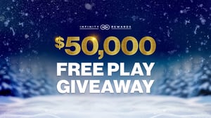 Promotional logo for $50,000 Freeplay Giveaway